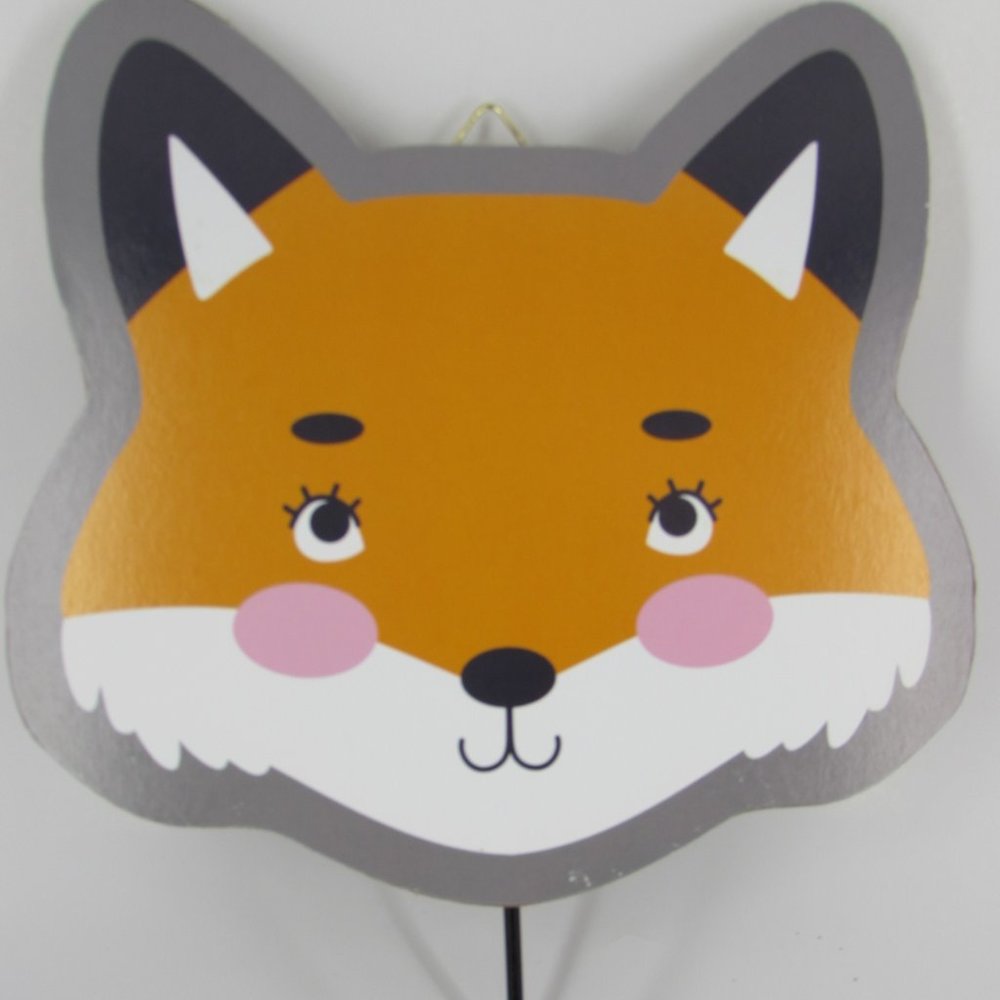 🍍🍍🍍 3 / $15 Fox - Whimsical Children's Wall Plaque / Hook